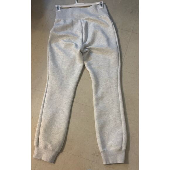 Nike Women's Tech Fleece High-Waisted Slim Zip Pants Light Grey/Black Size M - Picture 10 of 16